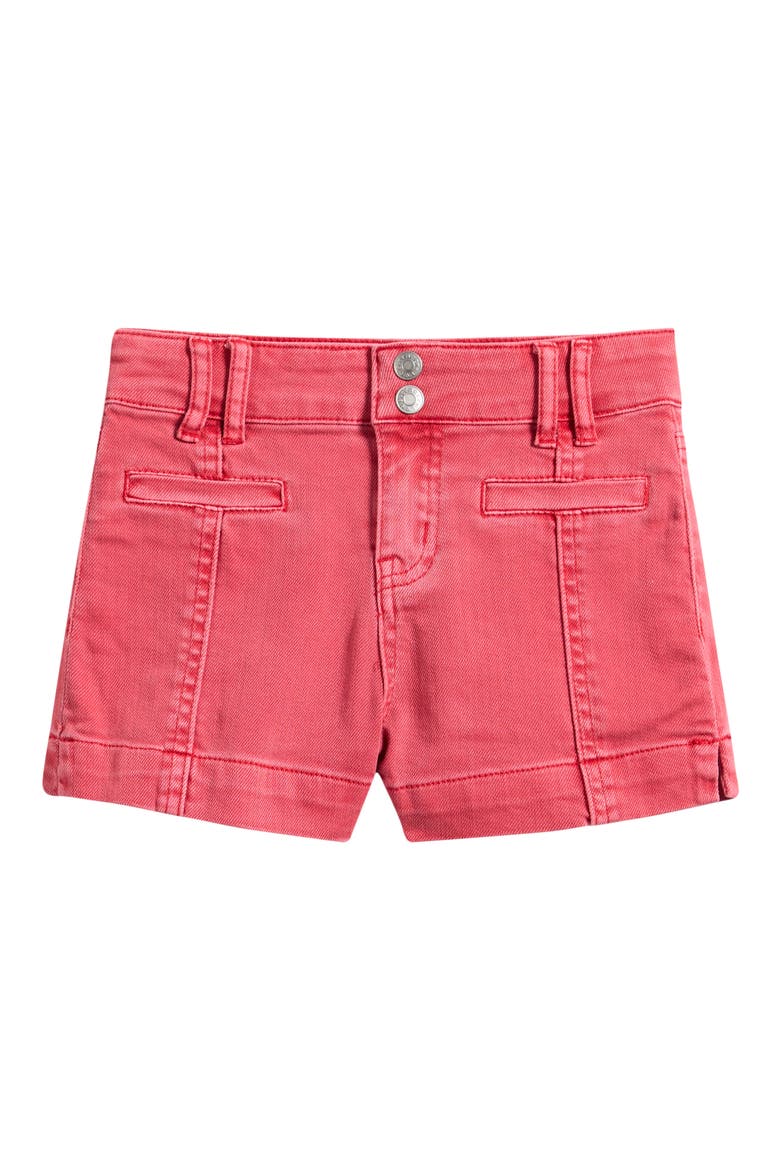 Kids' Faded Welt Pocket Denim Shorts, Main, color, RED