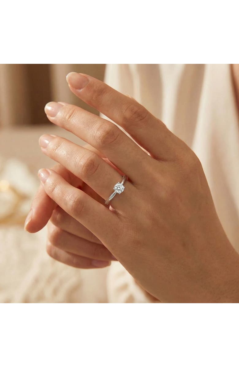 Bliss Diamond 1/3Ct Solitaire Round Cut Diamond Engagement Ring in 14k Gold Lab Grown, Alternate, color, 14K Yellow Gold