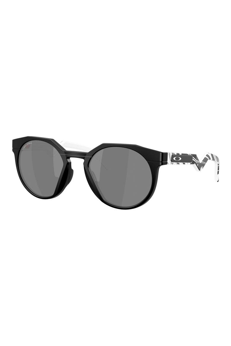 52mm Prizm™ Round Sunglasses, Alternate, color, MATTE BLACK