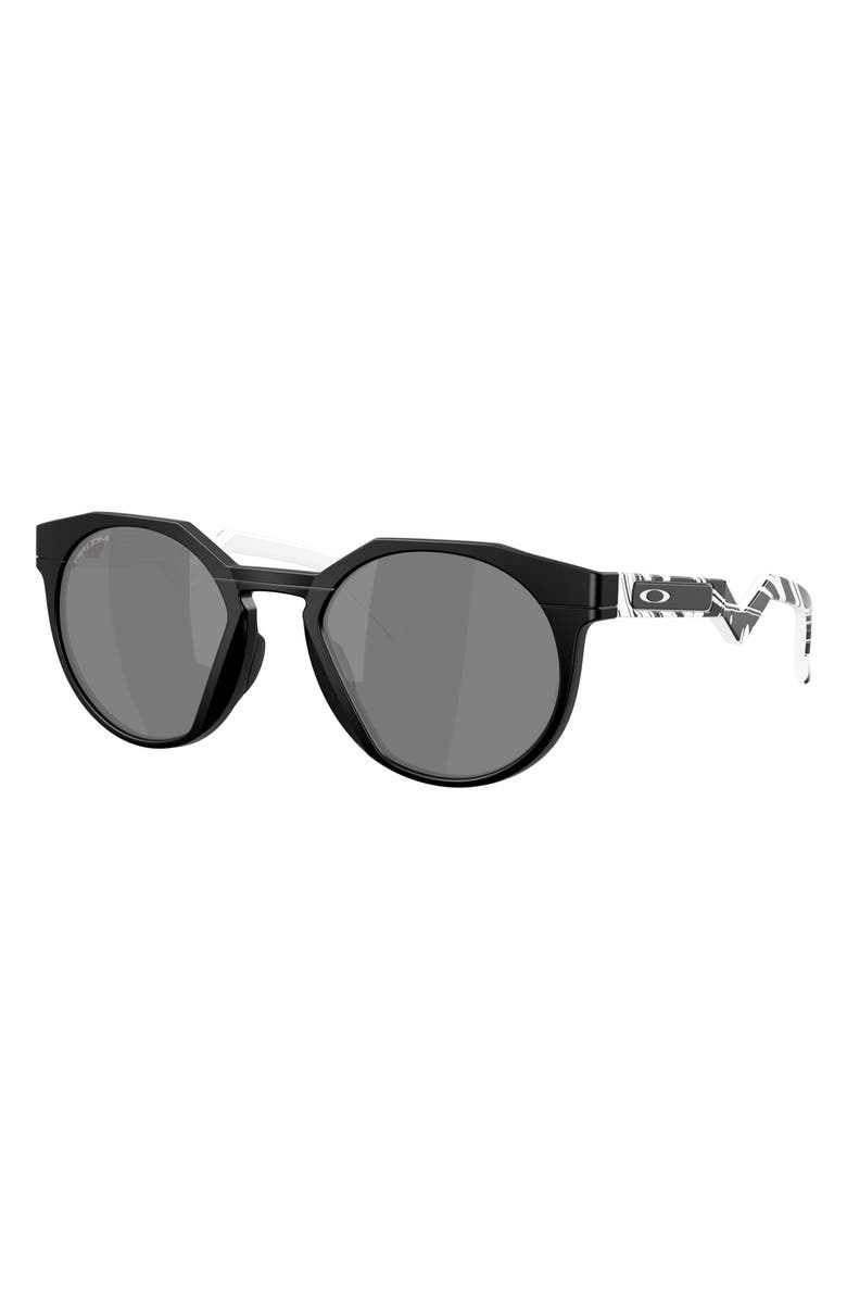 Oakley 52mm Prizm<sup>™</sup> Round Sunglasses, Alternate, color, Matte Black