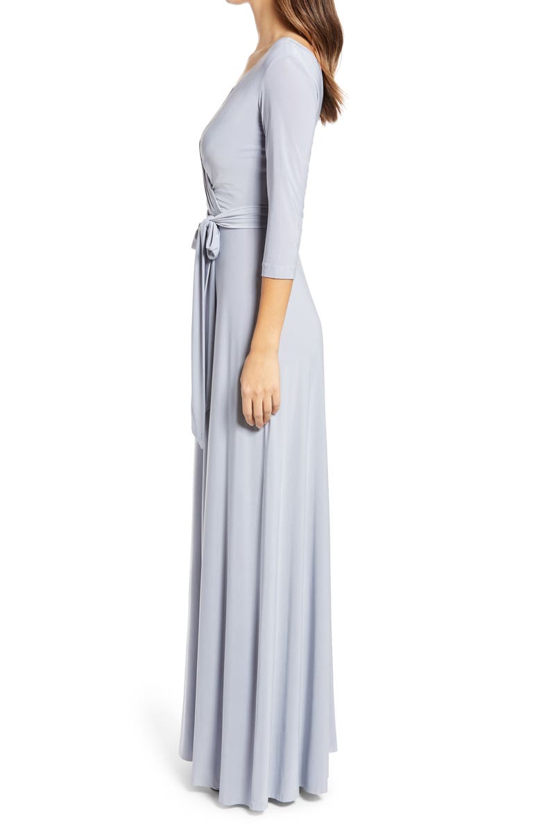 Dessy Collection Jersey Tie Waist Gown, Alternate, color,
