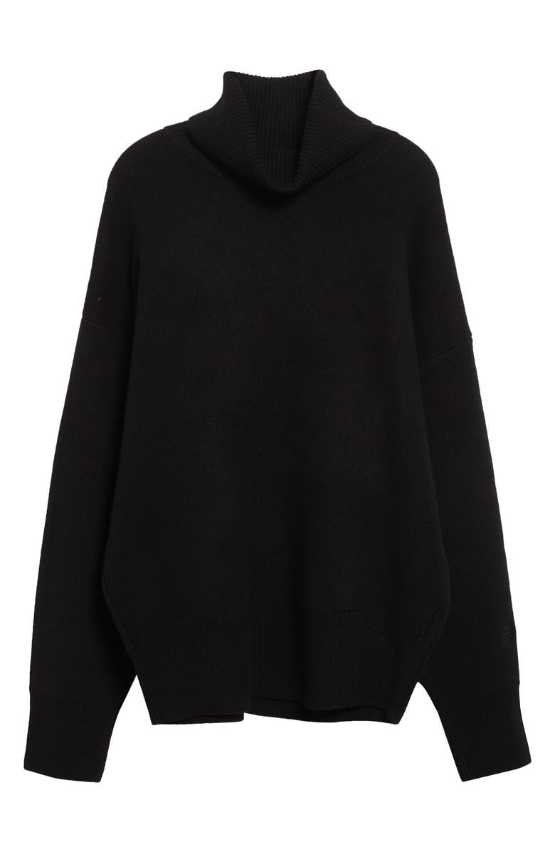 TOTEME Double Knit Wool & Cashmere Blend Turtleneck Sweater, Alternate, color, 