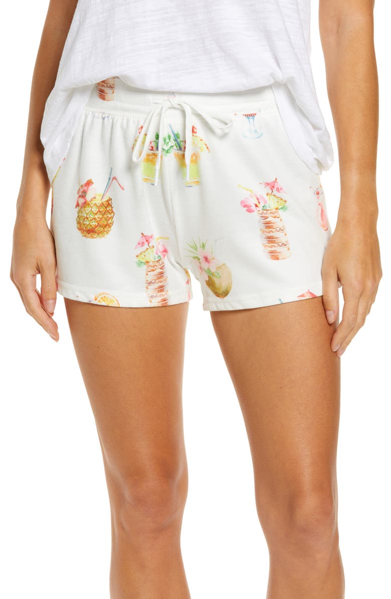 PJ Salvage Let's Get Tropical Pajama Shorts, Main, color,