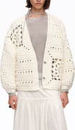 Bimba y Lola Crochet Balloon-Fit Cardigan