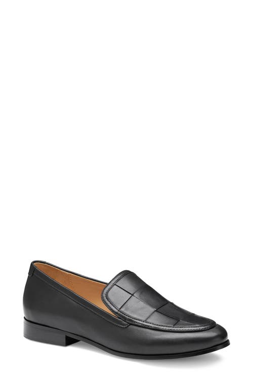 Johnston & Murphy Ali Woven Loafer In Black