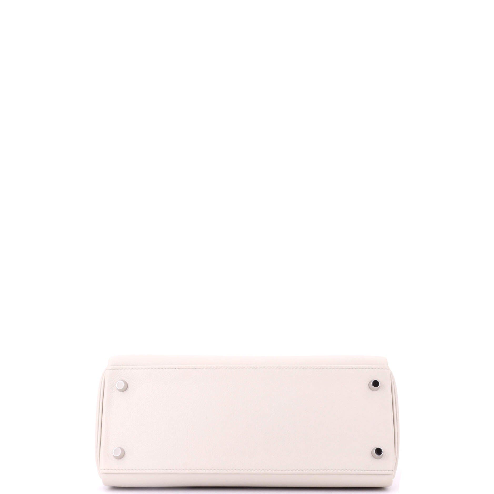 Pre-Owned Hermes Kelly Handbag Light Evercolor with Palladium Hardware 28, Alternate, color, Beton