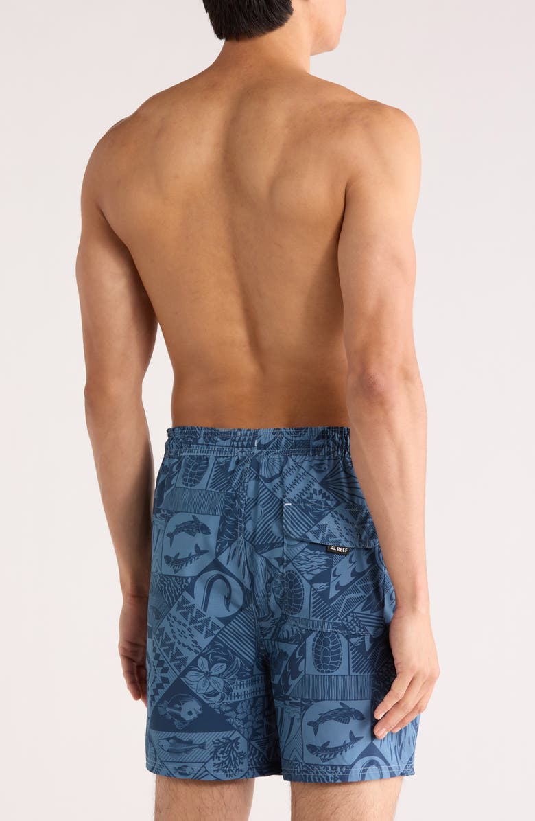 Reef Moore Swim Trunks, Alternate, color, Copen Blue