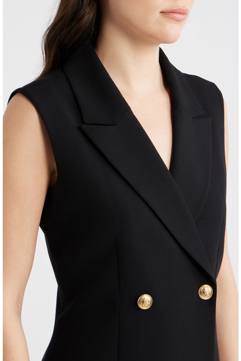 Whisper Double Breasted Blazer Dress, Alternate, color, BLACK
