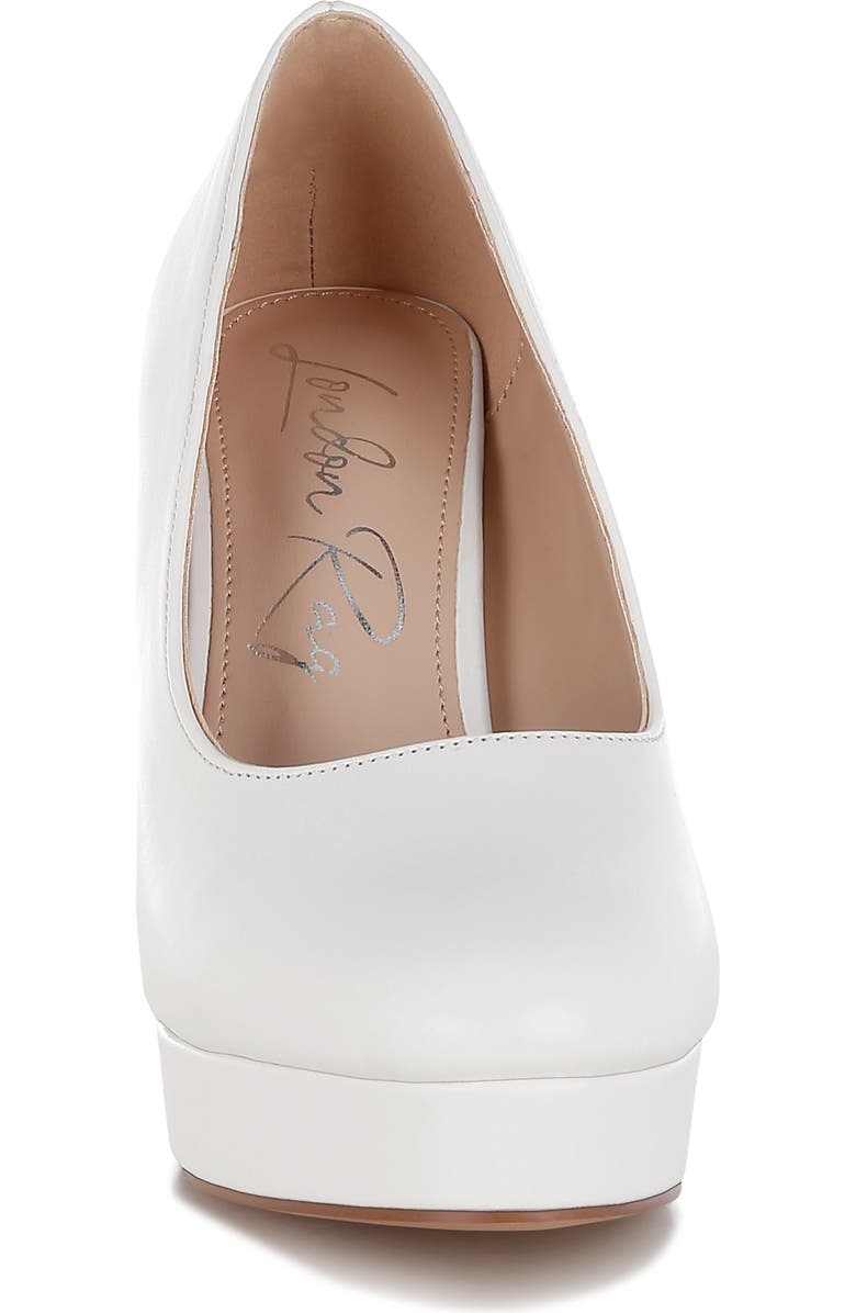 LONDON RAG Damsor Platform Pump, Alternate, color, White