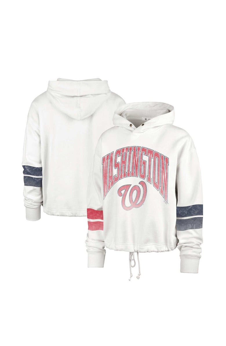 '47 Women's '47 Cream Washington Nationals Harper Pullover Hoodie, Main, color, Cream