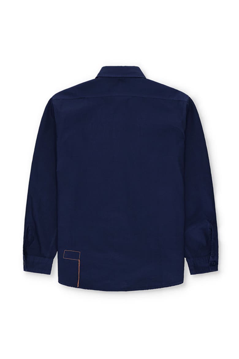 CPO Twill Cotton Overshirt, Alternate, color, INDACO
