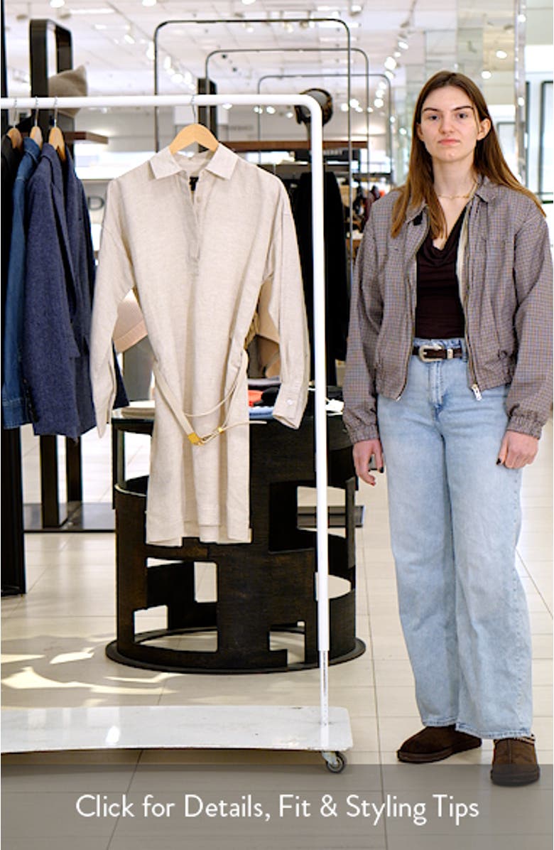 Belted Long Sleeve Polo Dress, sales video thumbnail