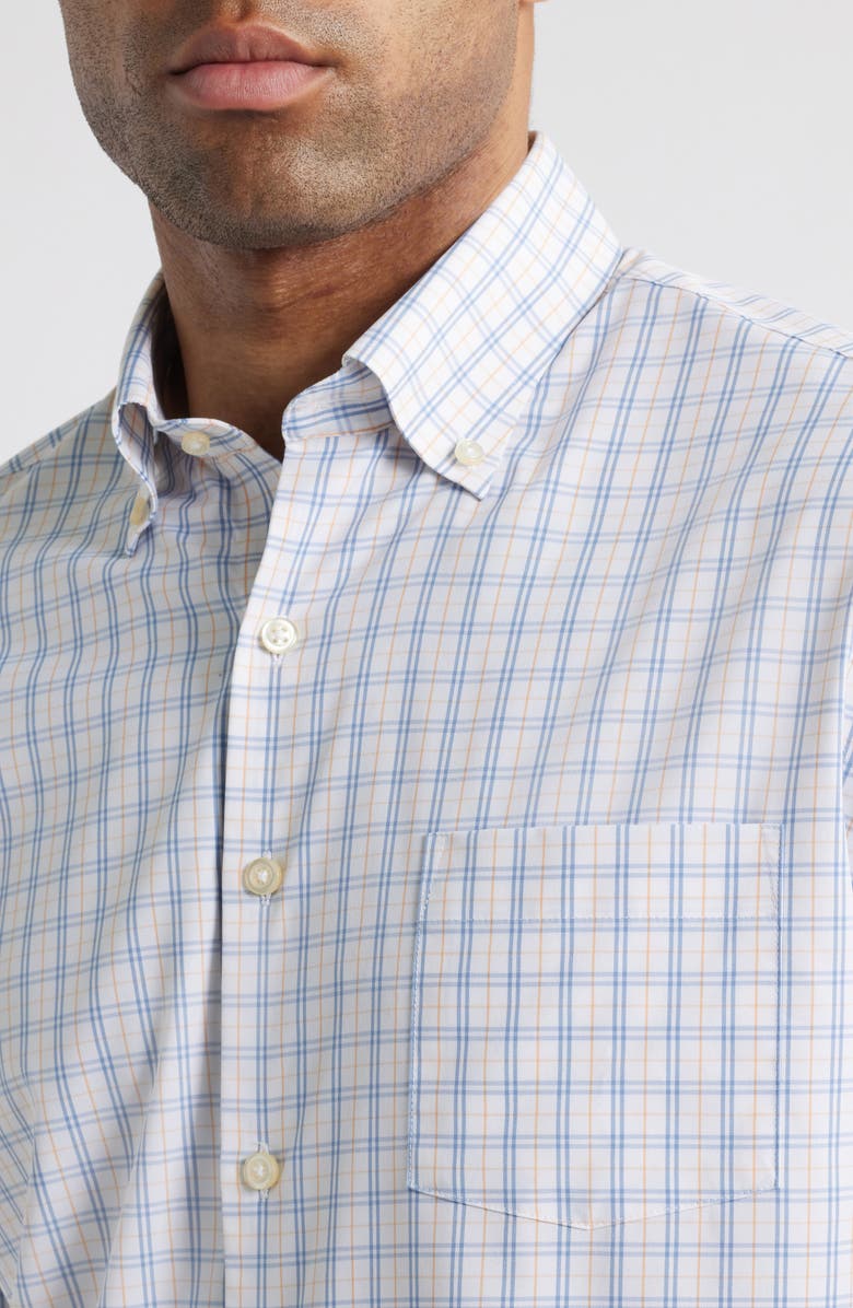 Peter Millar Tyrrell Plaid Performance Twill Button-Down Shirt, Alternate, color, 