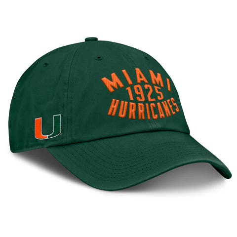 Men's Fanatics Green Miami Hurricanes Archer Adjustable Hat