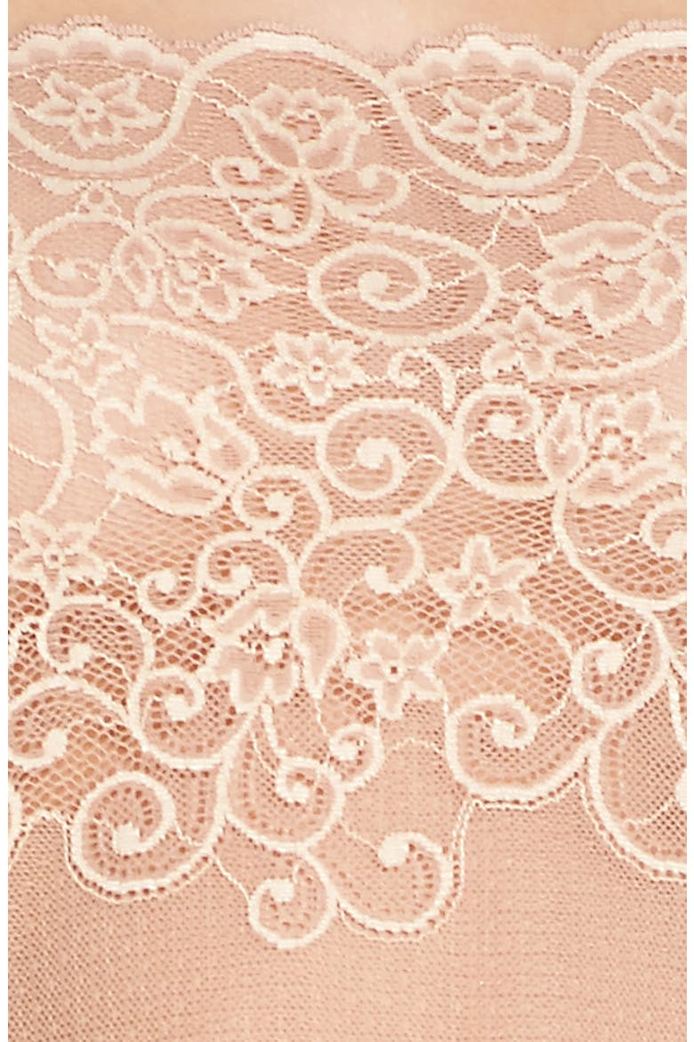 Tulip Lace & Mesh Camisole, Alternate, color, IVORY