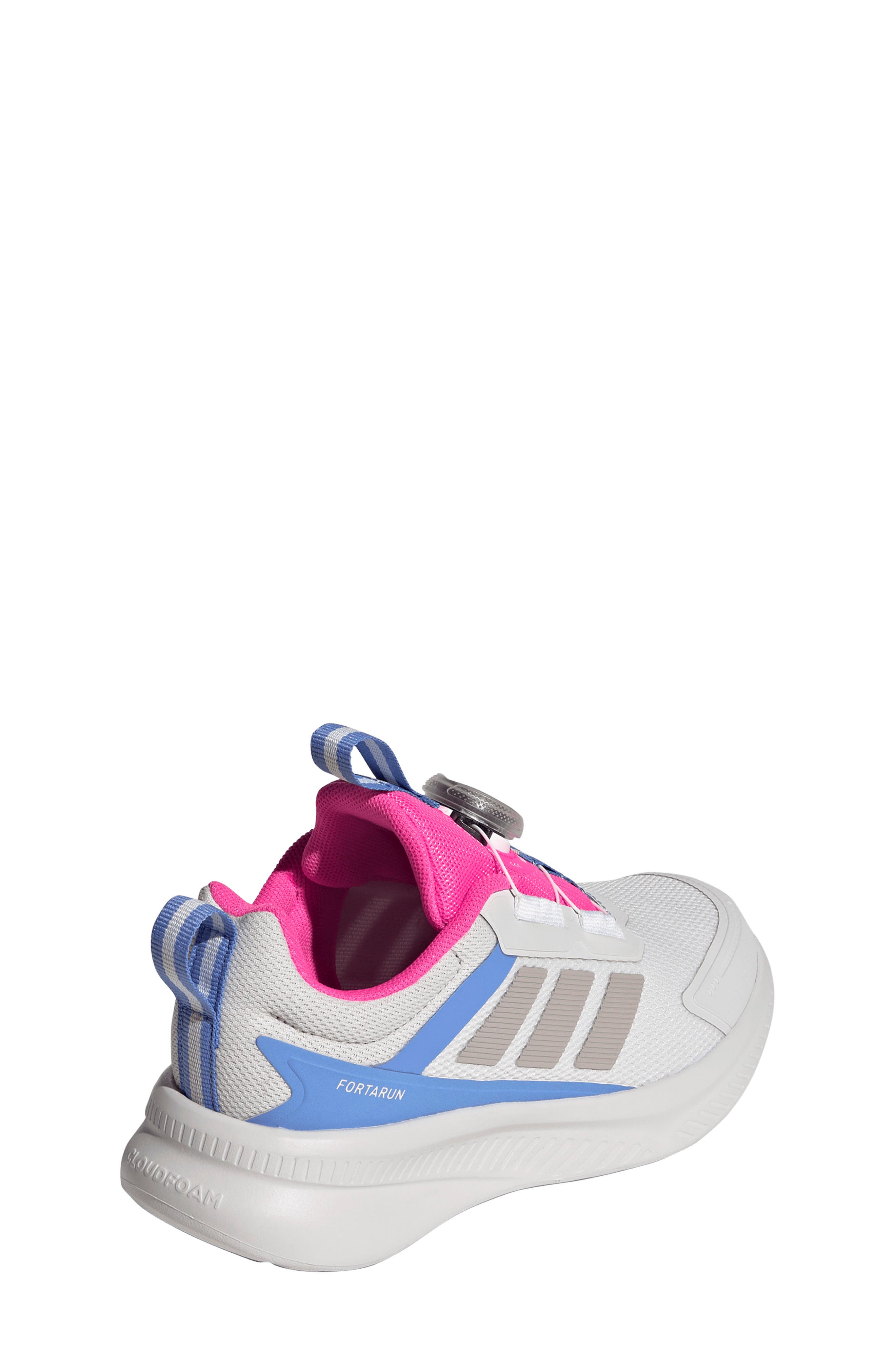 Kids' Fortarun 4.0 Sneaker, Alternate, color, CRYSTAL WHITE/ GREY/ PINK 2