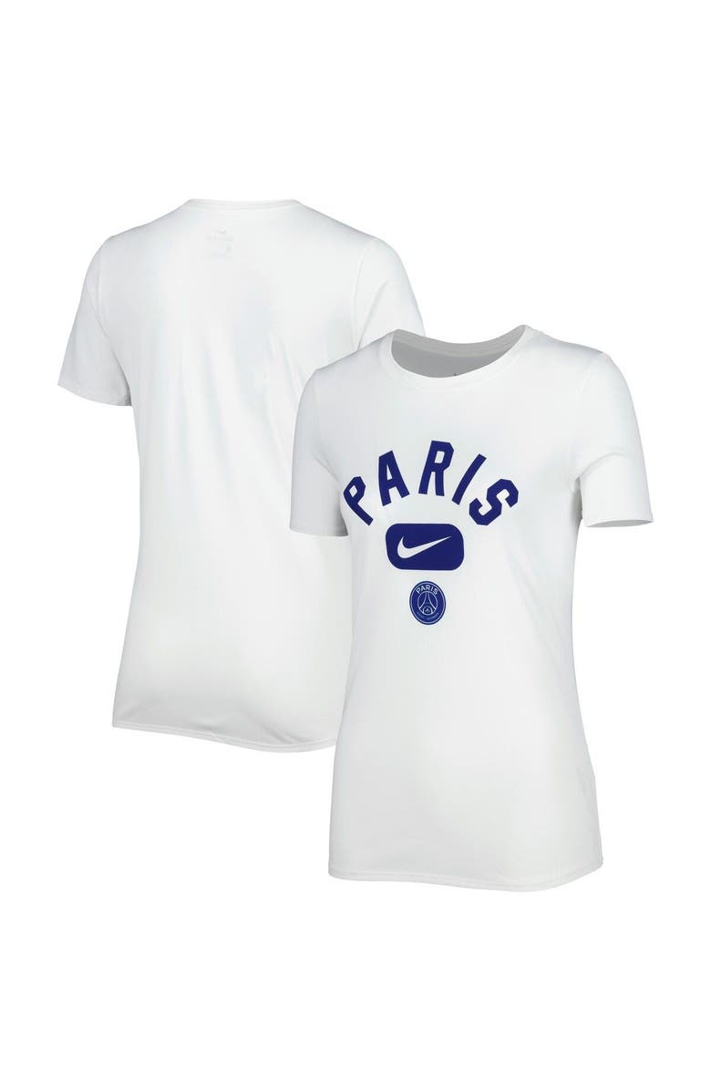 Nike Women's Nike White Paris Saint-Germain Lockup Legend Performance T-Shirt, Main, color, 