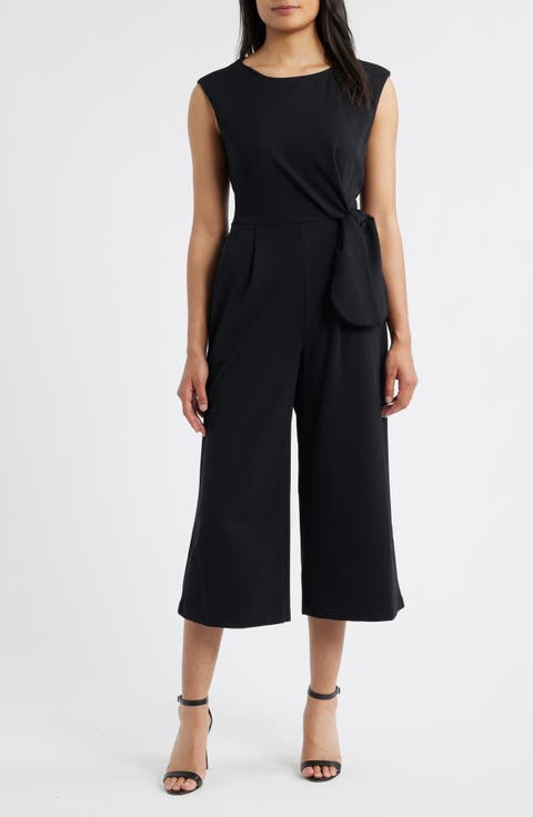Side Knot Scuba Crepe Jumpsuit