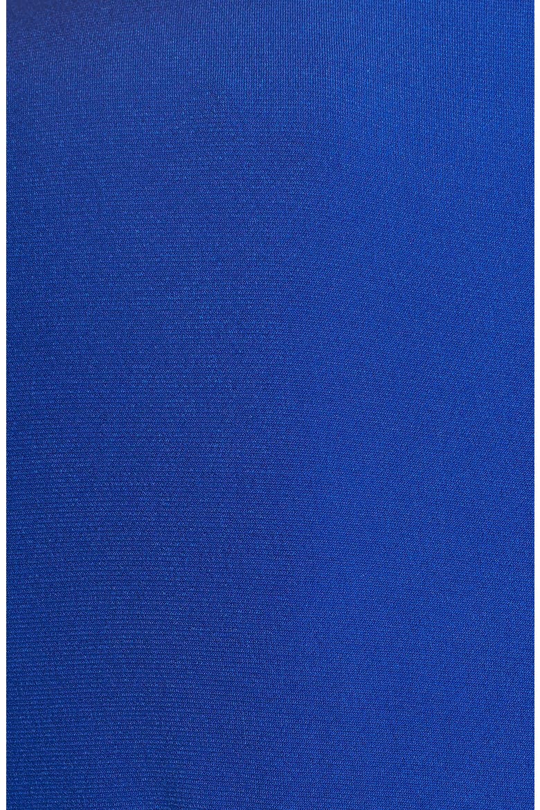 Pleated Jersey Fit & Flare Dress, Alternate, color, COBALT