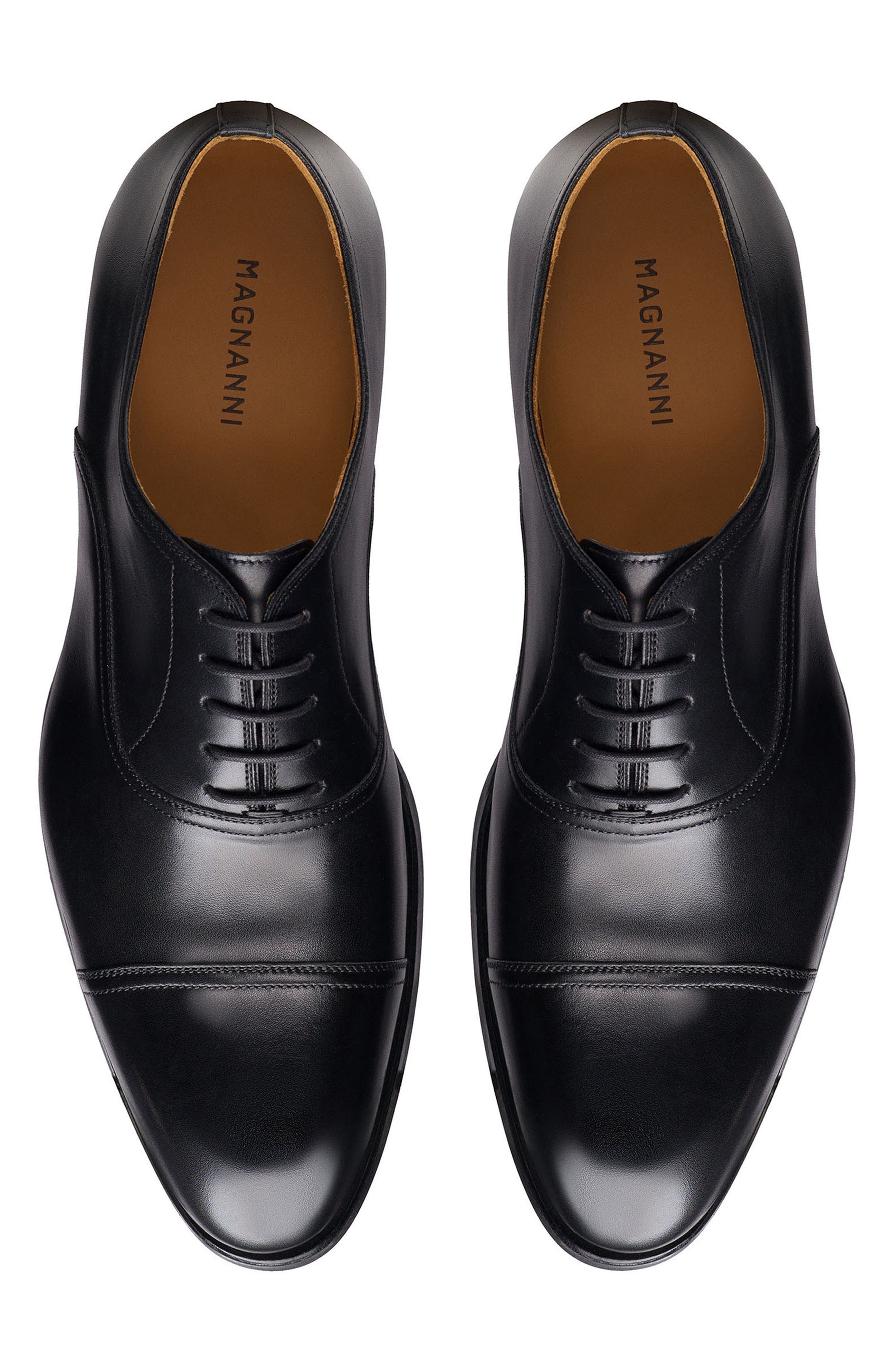 Magnanni Marcona Cap Toe Oxford, Alternate, color, Black