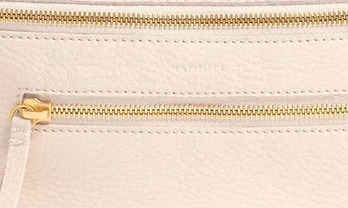 Hammitt Charles Crossbody Calla Lily White Brushed Gold Med In Burgundy