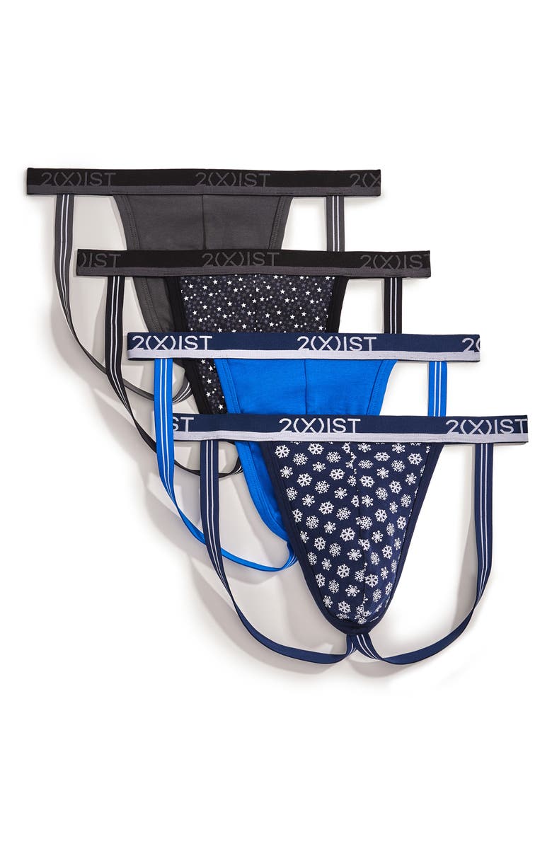 2(x)ist 4-Pack Jock Straps, Main, color, 