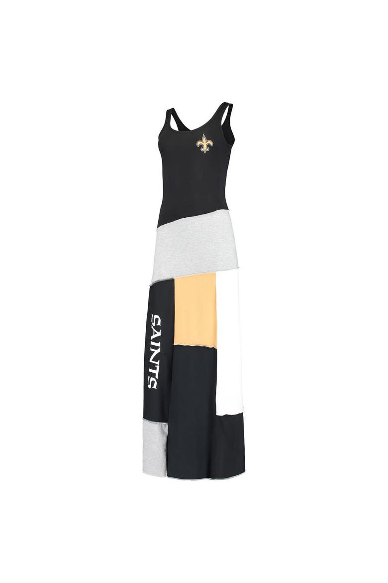 Women's Refried Apparel Black New Orleans Saints Tri-Blend Sleeveless Maxi Dress, Alternate, color, Black