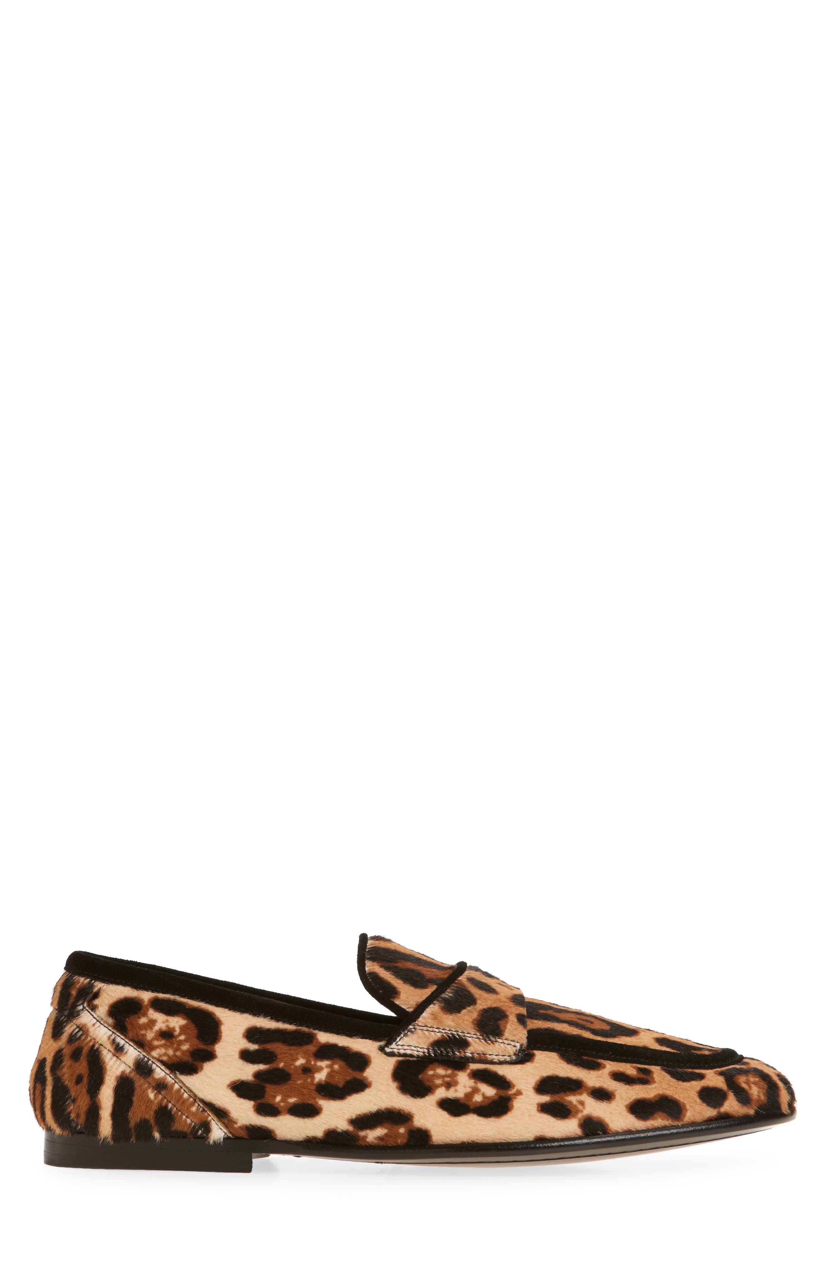 Dolce&Gabbana Ariosto Genuine Calf Hair Loafer, Alternate, color, Leopard Print Calf Hair