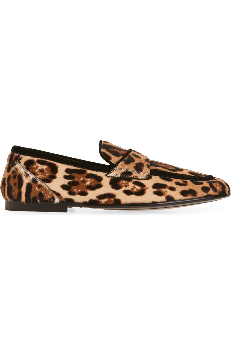 Dolce&Gabbana Ariosto Genuine Calf Hair Loafer, Alternate, color, Leopard Print Calf Hair