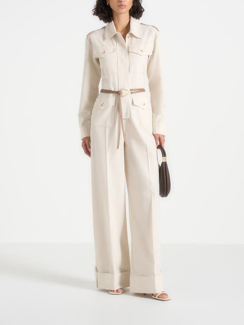 Ruby Tailored Cargo-Pocket Jumpsuit