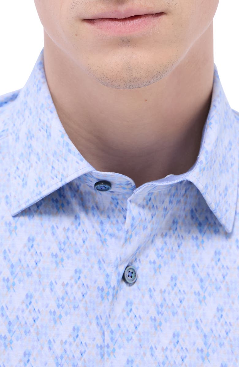 Bugatchi Jimmy OoohCotton<sup>®</sup> Button-Up Shirt, Alternate, color, Air Blue