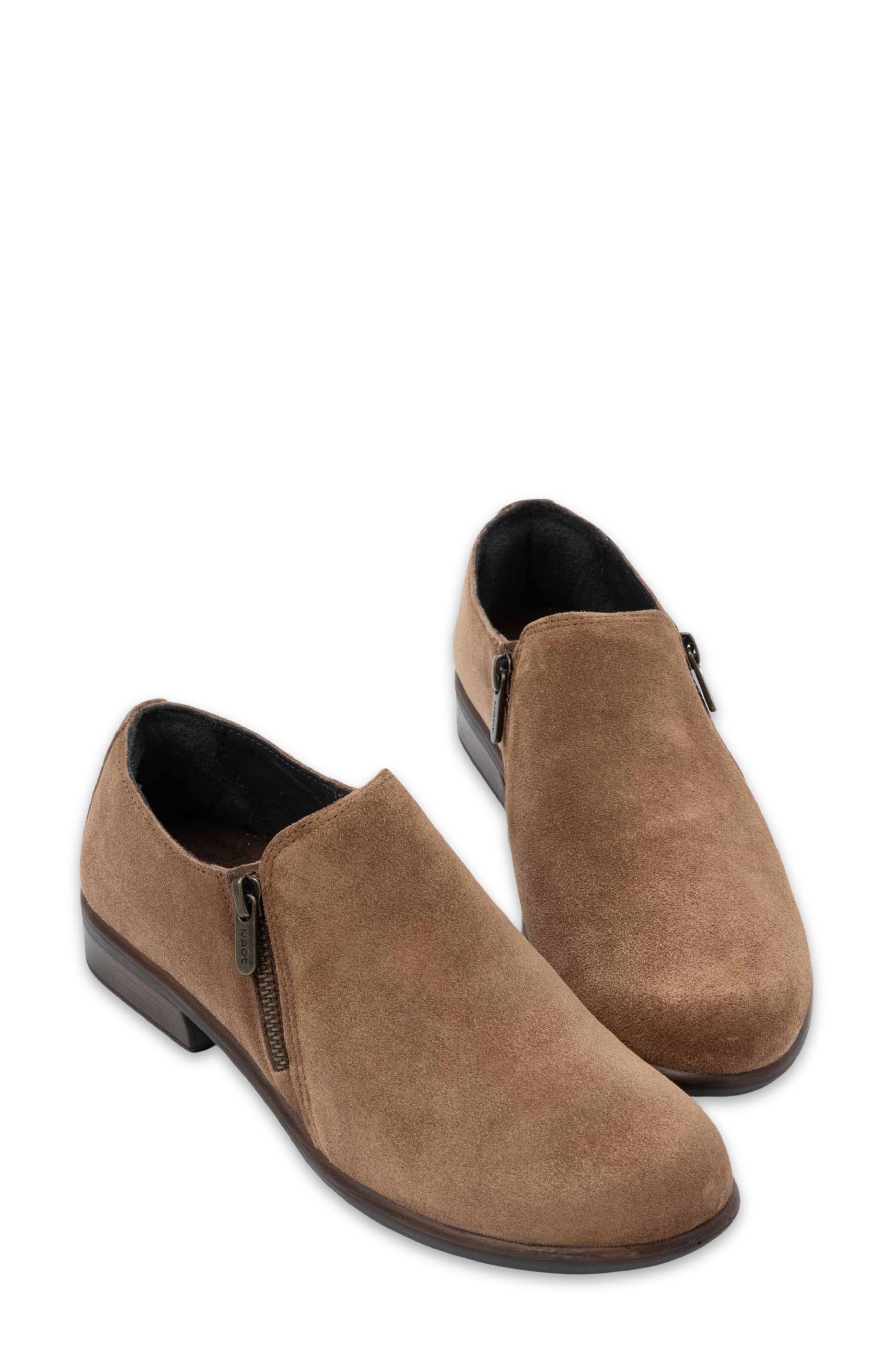 Autan Zip Loafer, Alternate, color, BROWN CEDAR SUEDE