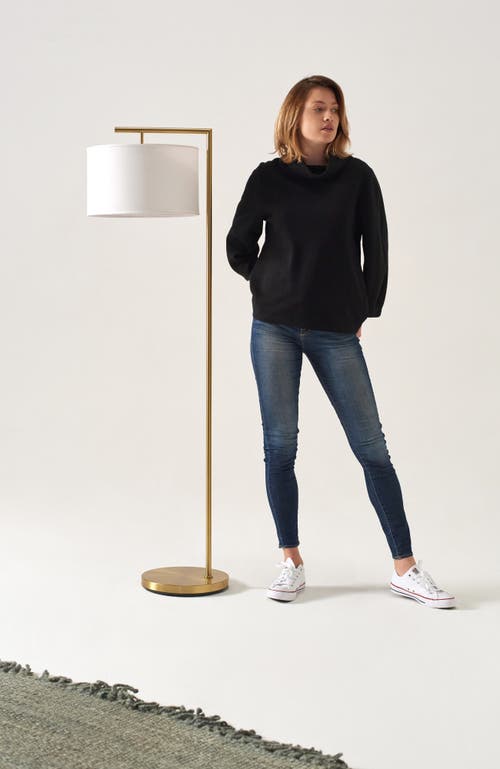 Brightech Montage Modern 60' Led Smart Home Compatible Floor Lamp In Antique Brass