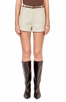 Endless Rose Faux Leather Shorts