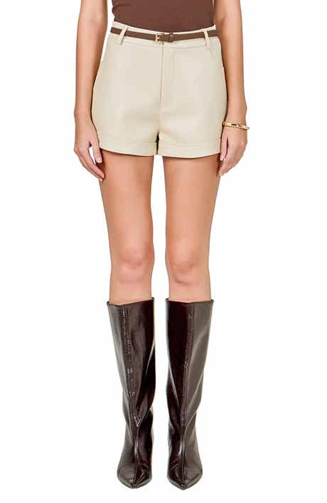 Endless Rose Faux Leather Shorts