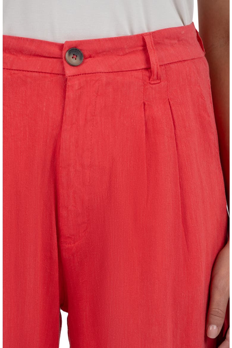 Ryan Wide Leg Linen Blend Pants, Alternate, color, WATERMELON