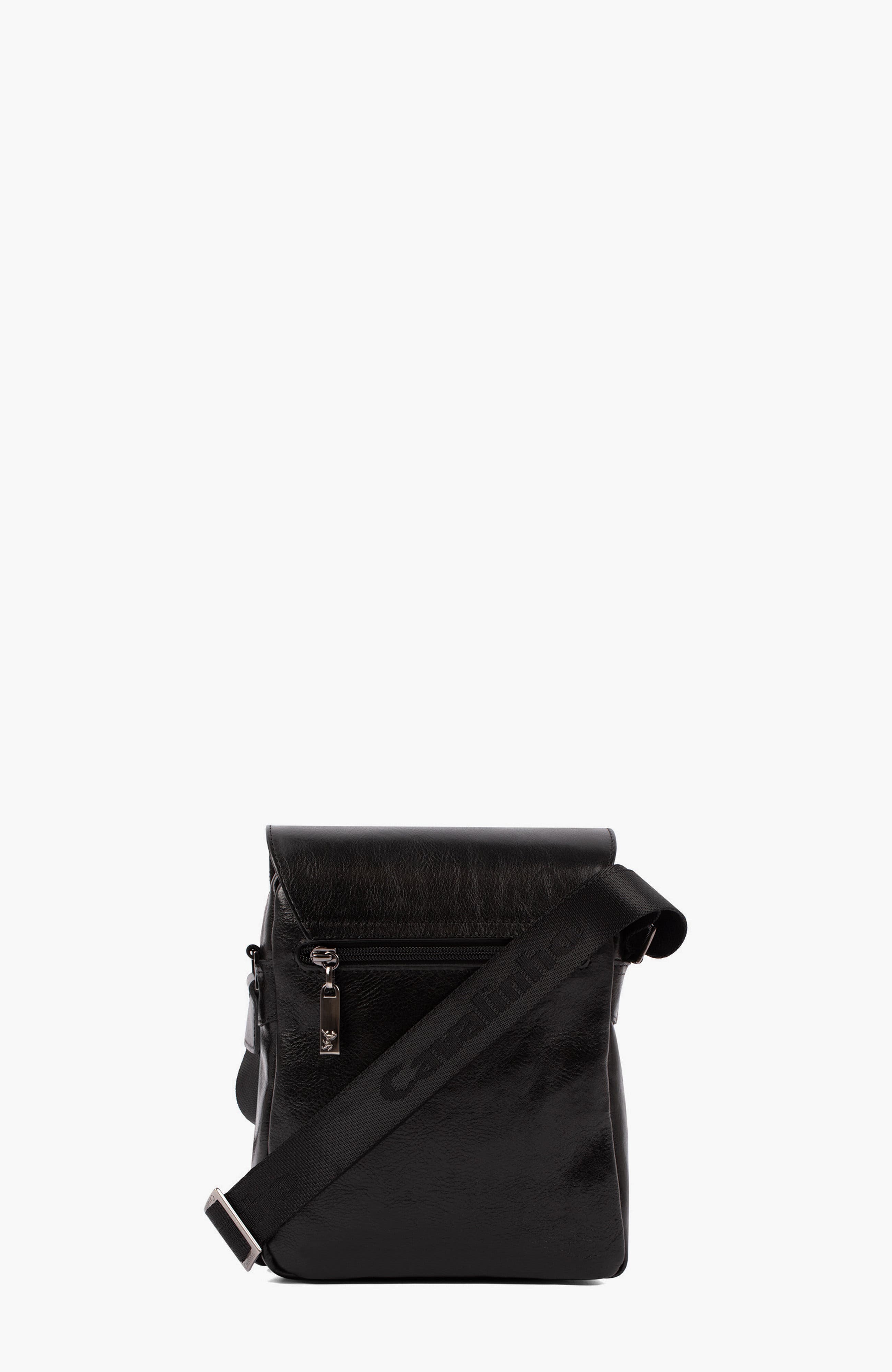 Gentleman Leather Traveler Crossbody Bag 92, Alternate, color, Black