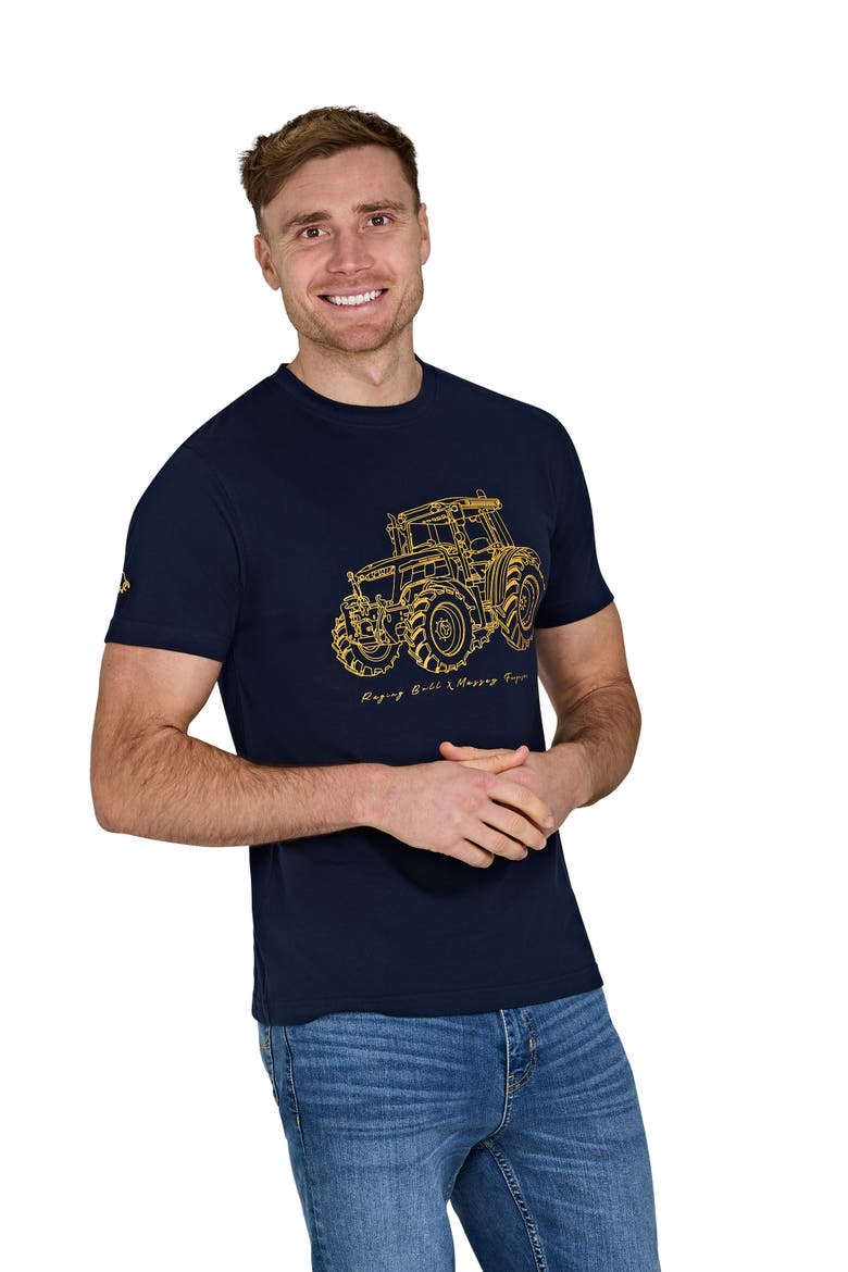 MF Tractor T-Shirt, Alternate, color, Navy
