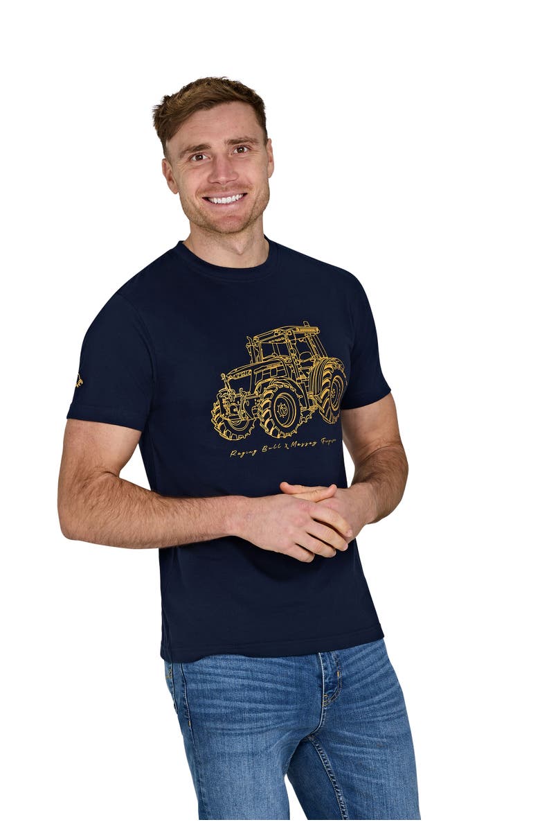 Raging Bull MF Tractor T-Shirt, Alternate, color, Navy