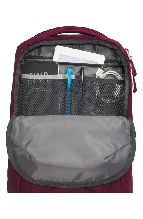 The North Face Jester Luxe Backpack In Boysenberry/coral Metallic