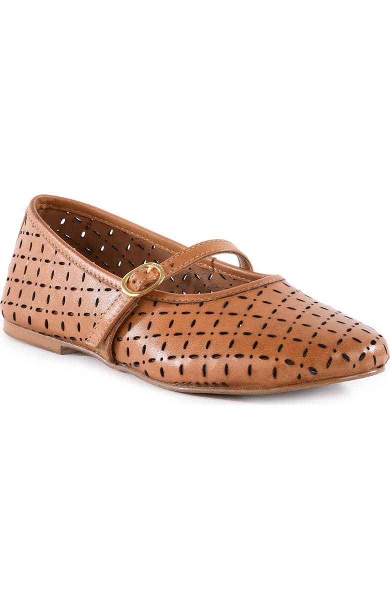 Seychelles Skyler Lasercut Ballet Flat, Main, color, Tan