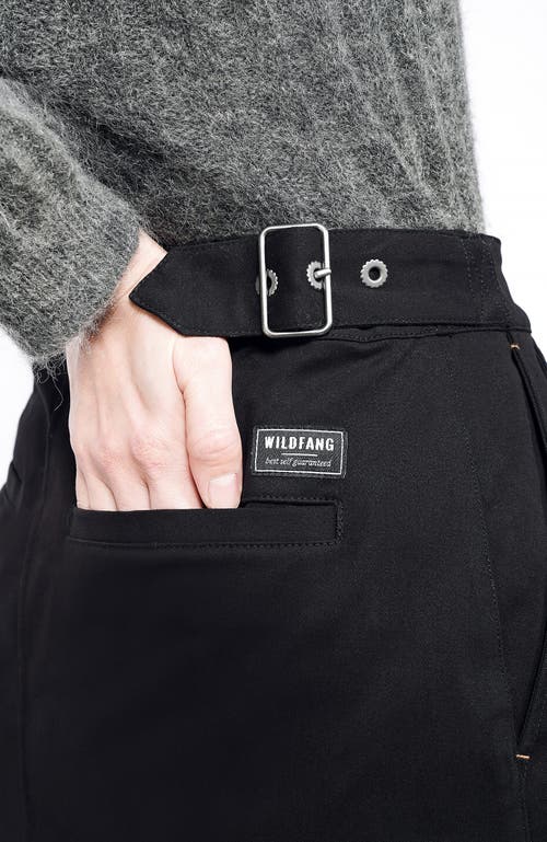 Wildfang Essential Utility Wrap Skirt In Black
