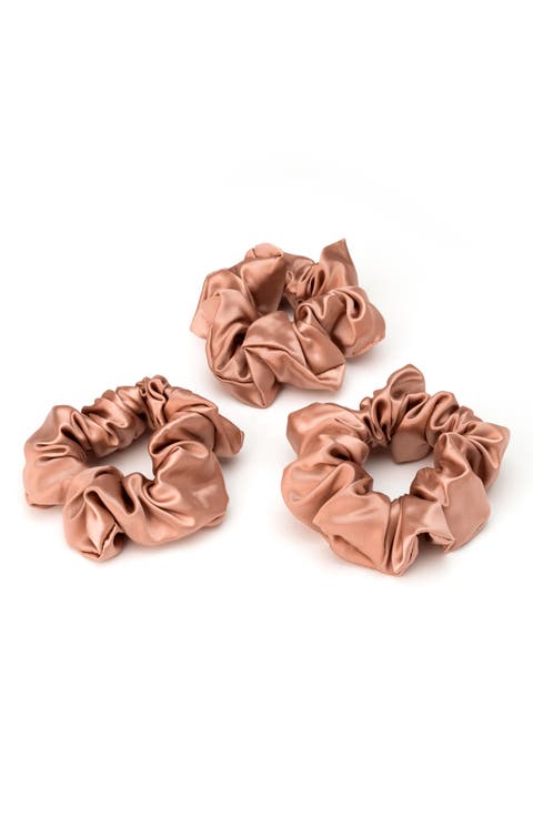 3-Pack Silk Scrunchies