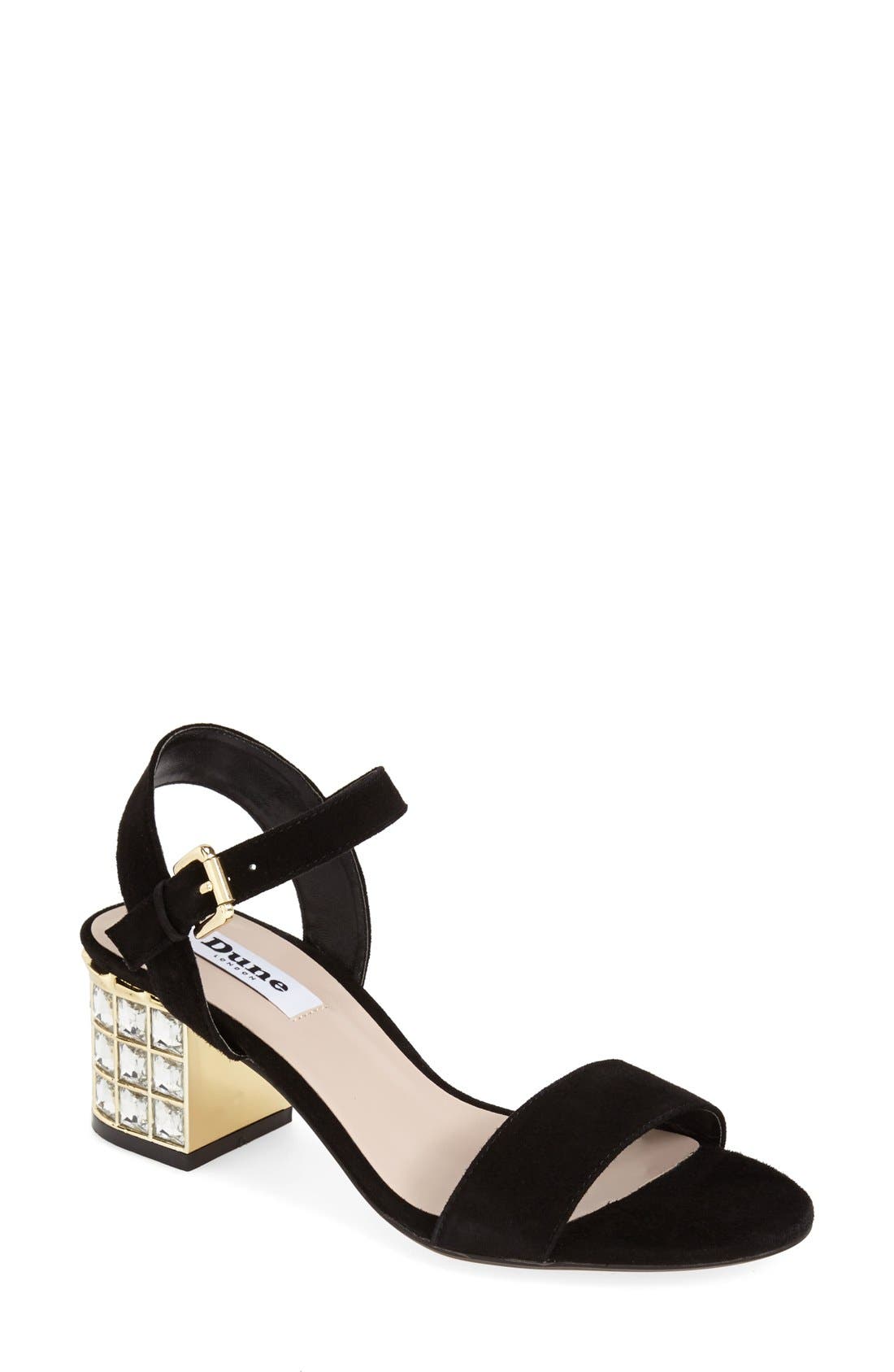 Dune London 'Harah' Block Heel Sandal, Main, color, 