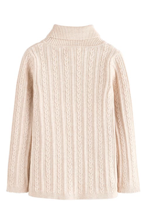 Next Kids' Cable Turtleneck Sweater In Neutral