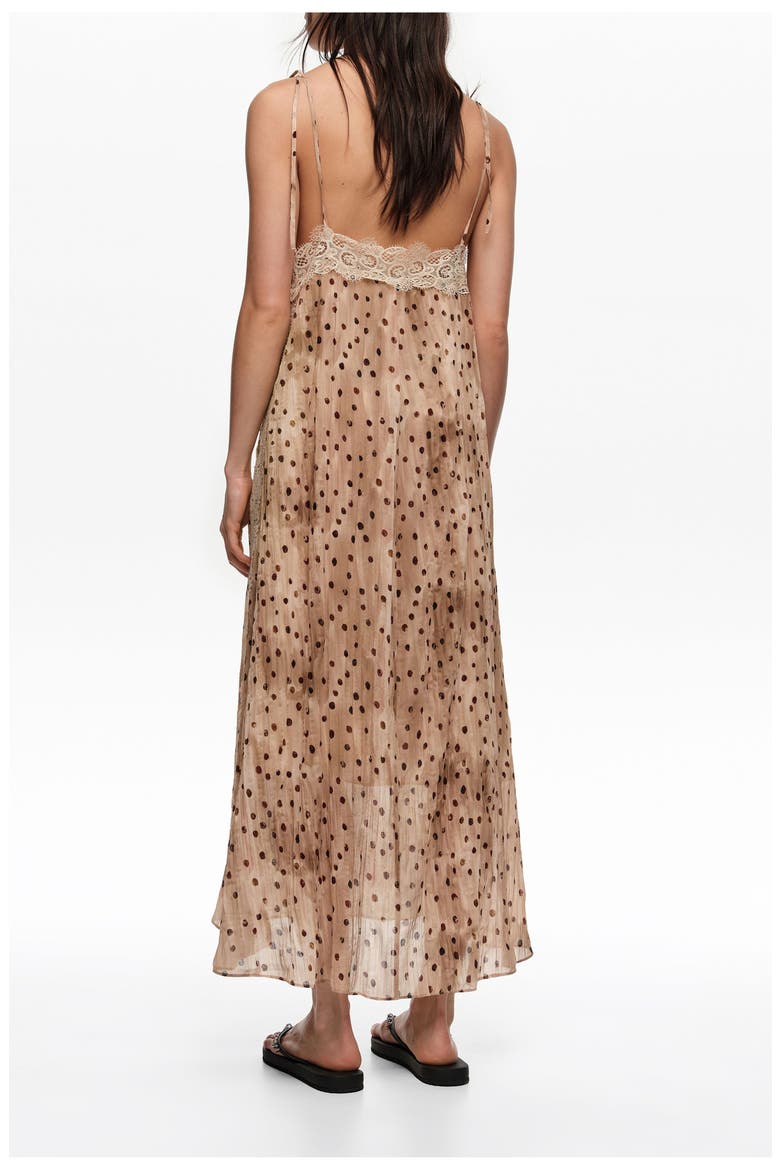 Lace Fluid Dress, Alternate, color, WATERCOLOR DOTS