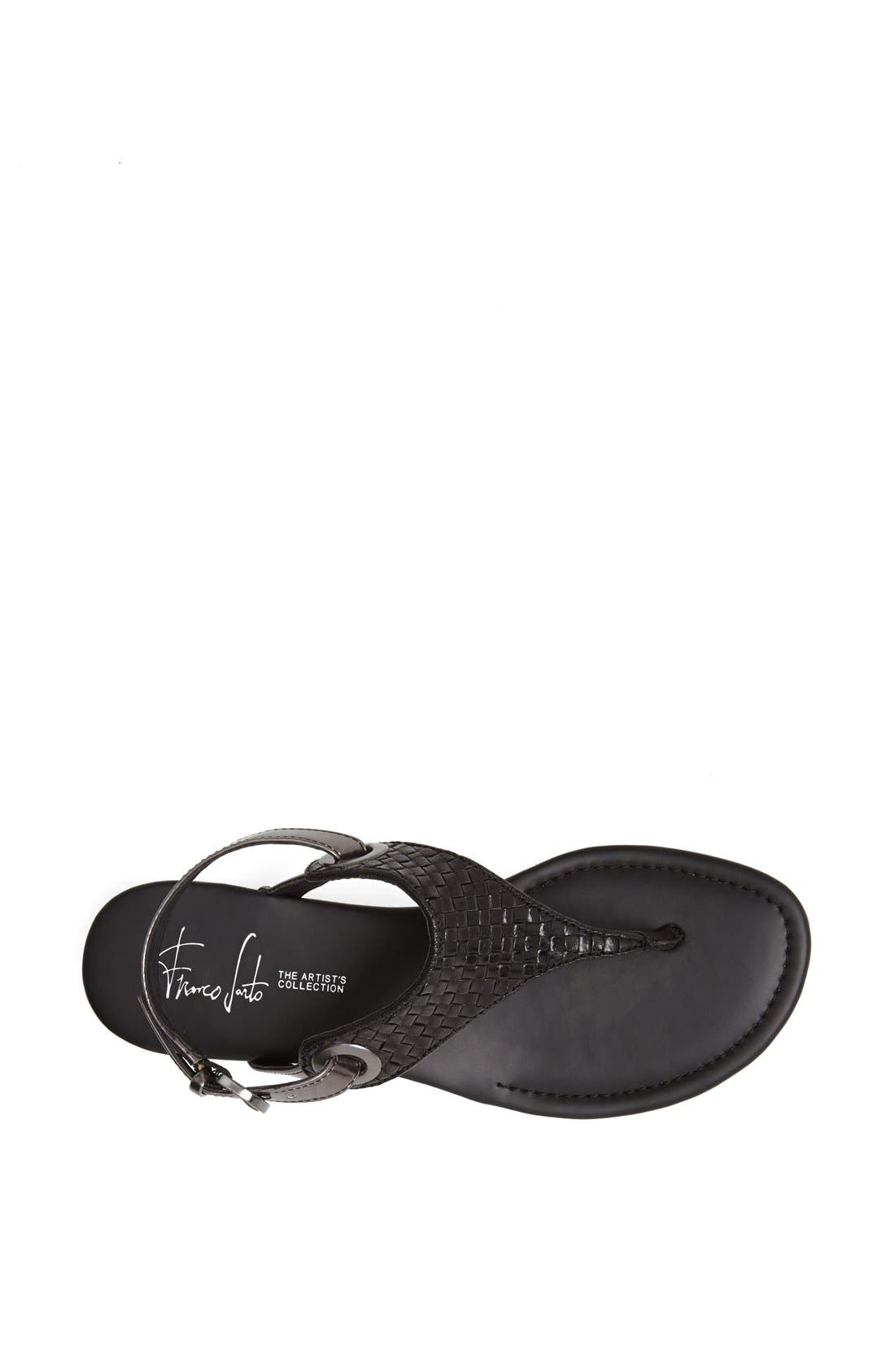 'Grip' Sandal, Alternate, color, BLACK WEAVE