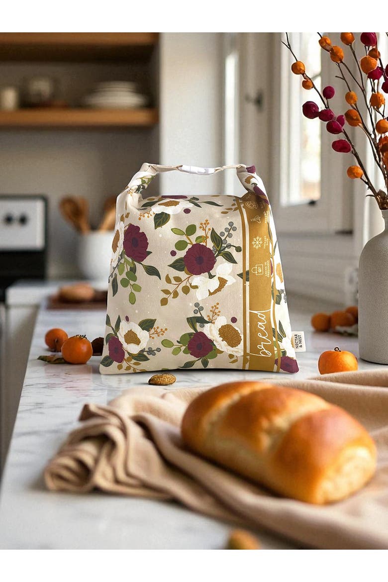 Artist Series Bread Baker Set, 2 Pieces, December Blooms, Alternate, color, Multicolor
