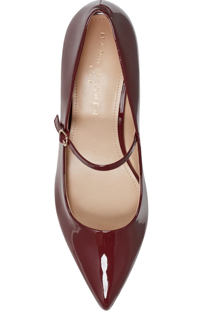 Marc Fisher LTD Luccie Pointed Toe Pump, Alternate, color, Dark Red