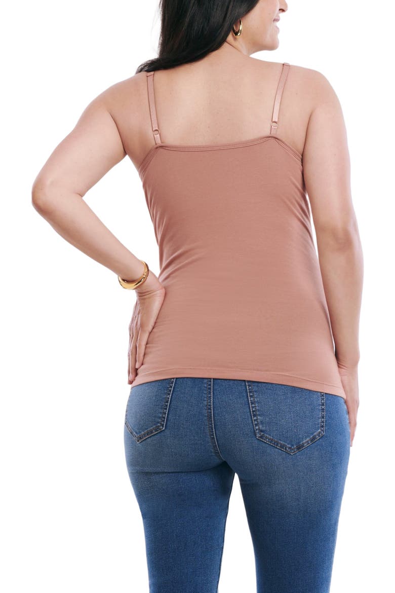 Clip Down Nursing Tank Top, Alternate, color, Brush